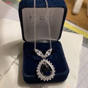 Stunning Stauer Sapphire 18” Necklace
